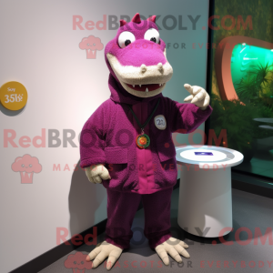 Postava maskota purpurového...