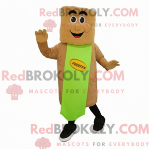 Mascot character of a Brown...