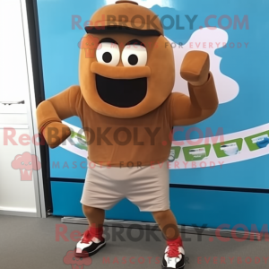 Postava maskota hnědého...