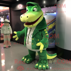 Mascot character of a Green...