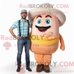 Mascot character of a Peach...