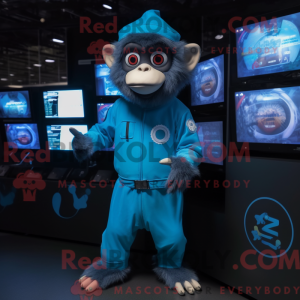 Mascot character of a Blue...