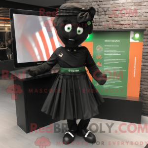 Mascot character of a Black...