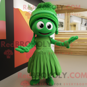 Mascot character of a Green...