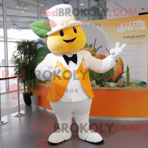 Mascot character of a White...