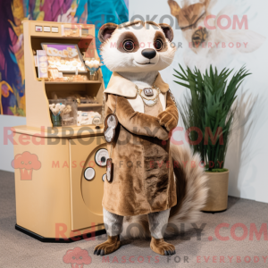 Maskottchen eines braunen...
