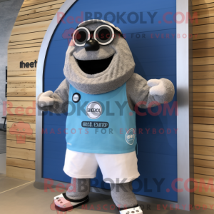 Mascot character of a Gray...