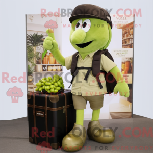Mascot character of a Olive...