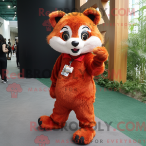 Mascot character of a Red...