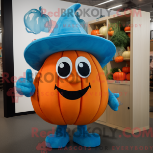 Mascot character of a Blue...
