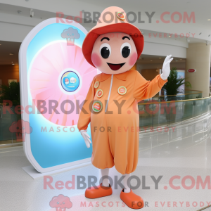 Mascot character of a Peach...