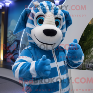 Mascot character of a Blue...