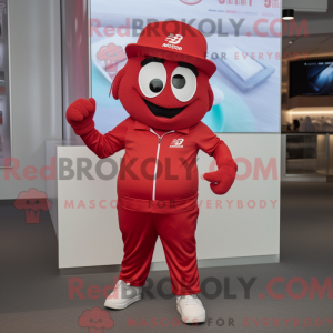Maskot karakter af en Red...