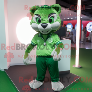 Mascot character of a Green...