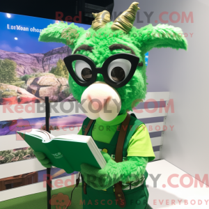 Mascot character of a Green...