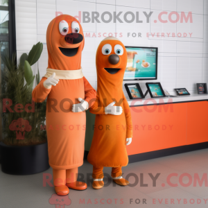 Mascot karakter van een...