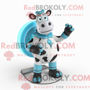 Mascot character of a Cyan...