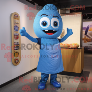 Maskot karakter af en Blue...