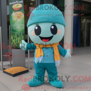 Maskot karakter af en Teal...