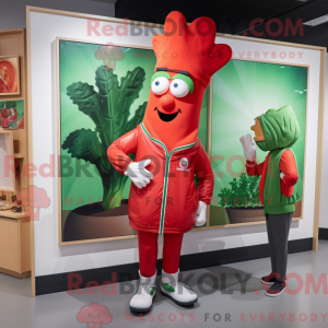 Mascot character of a Red...