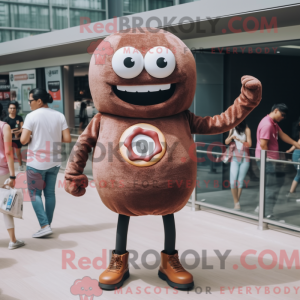 Mascot character of a Brown...