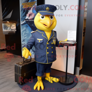 Mascot character of a Navy...