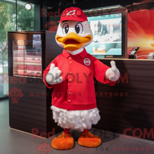 Mascot character of a Red...