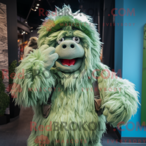 Mascot character of a Green...