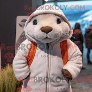 Mascot character of a White...