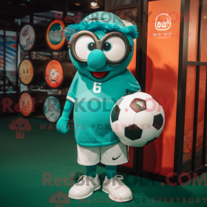 Mascot character of a Teal...