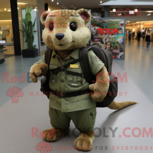 Mascot character of a Olive...