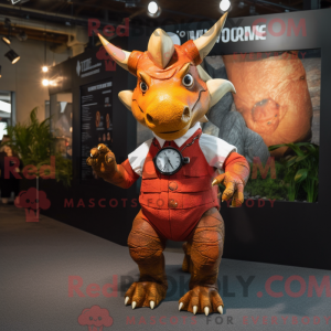Maskottchen eines rostroten...