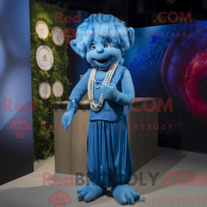 Mascot character of a Blue...