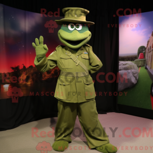 Mascot character of a Olive...