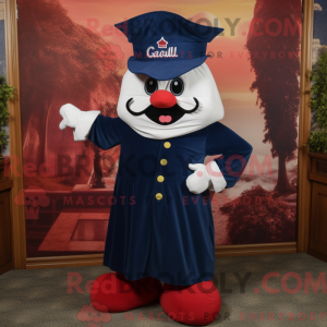 Mascot character of a Navy...