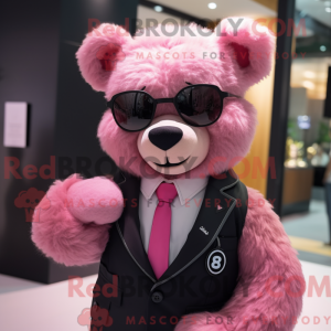 Mascot character of a Pink...