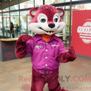 Maskot-karakter av en...