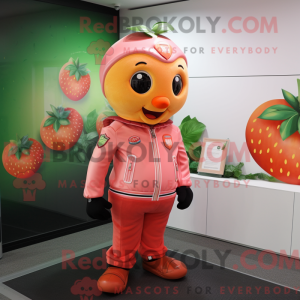 Mascot character of a Peach...