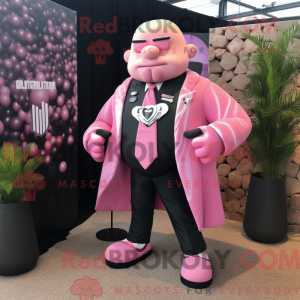 Mascot character of a Pink...