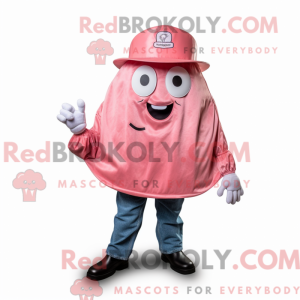 Máscara de cor rosa com...