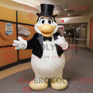 Maskot karakter af en creme...