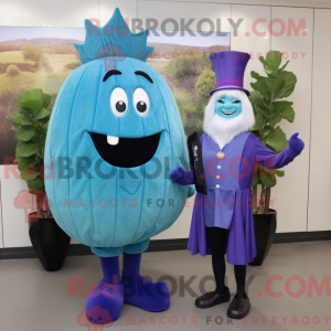 Mascot character of a Blue...