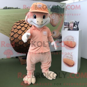 Mascot character of a Peach...