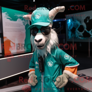 Mascot character of a Teal...