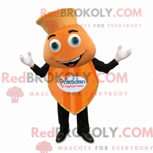 Maskotkarakter af en Peach...