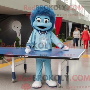 Mascot character of a Cyan...