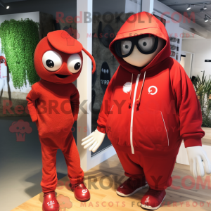 Mascot character of a Red...