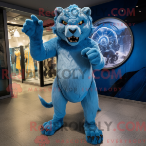 Máscara de Smilodon azul...