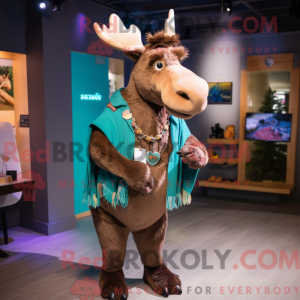 Mascot character of a Moose...