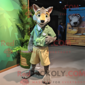 Mascot character of a Green...